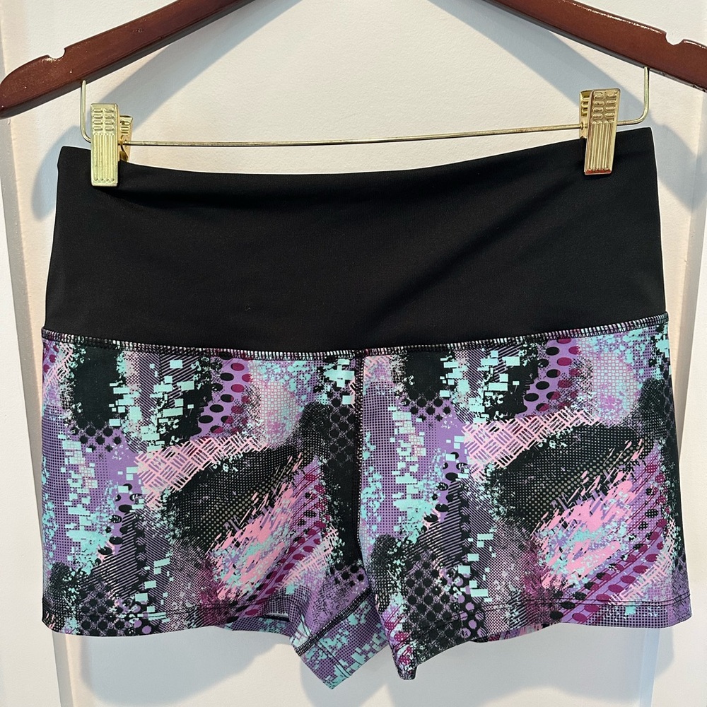Black and Purple Athletic Swim/Fishing Shorts